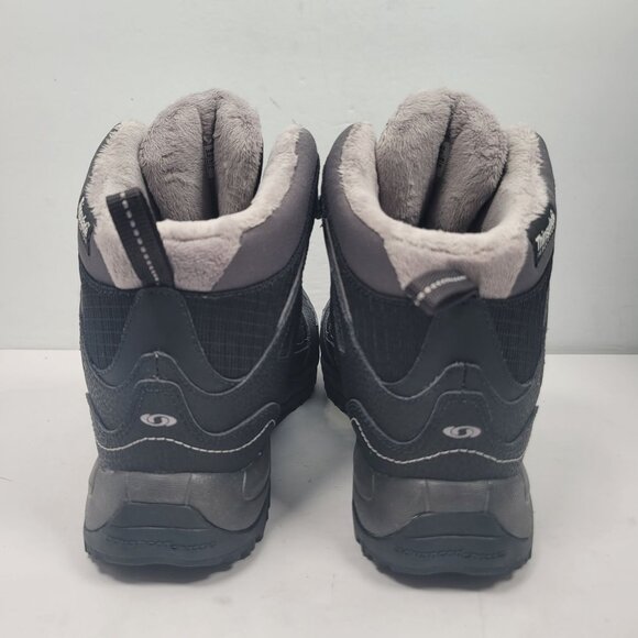 Salomon Men's Thinsulate Waterproof Black Boots 643001 US Size 7.5 SAMPLE - Picture 4 of 9